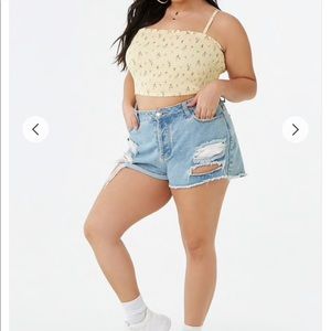 Forever 21 + cami crop top